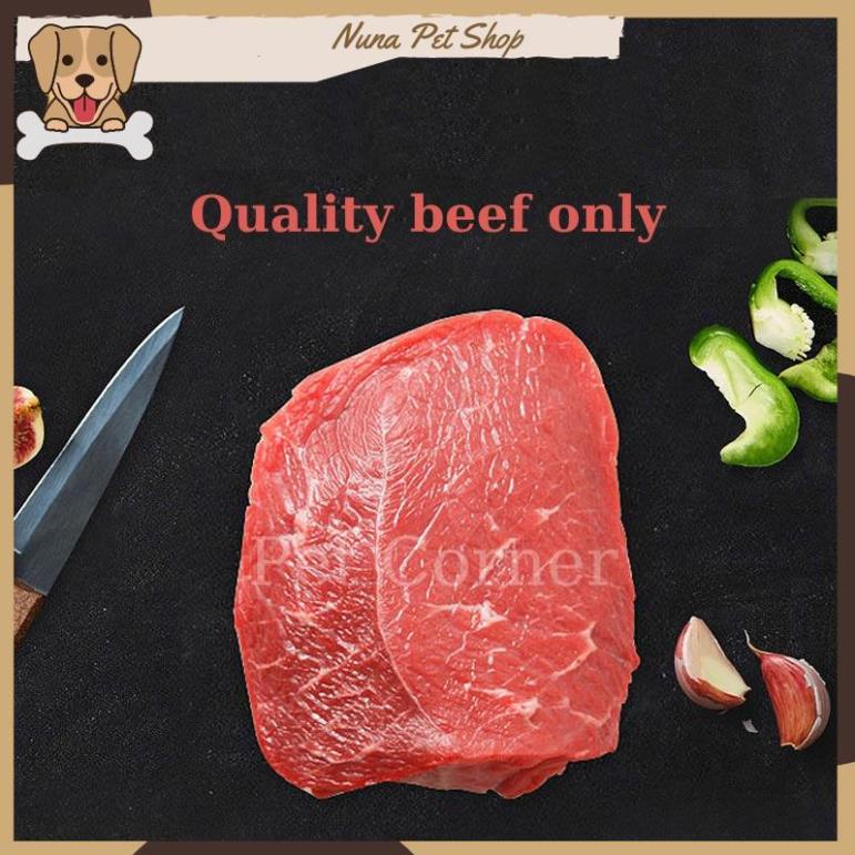 Thịt bò cao cấp Hello Joy thơm ngon, bổ sung canxi cho chó (Gói 500gr) - Bánh thưởng cho chó, đồ ăn vặt cho thú cưng