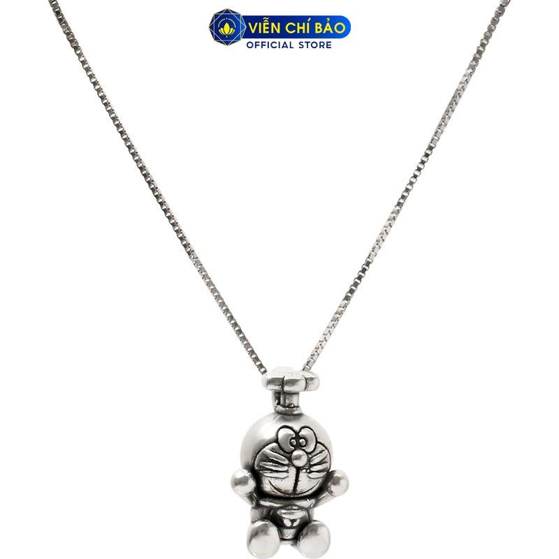 Dây chuyền bạc nữ hình Doraemon chất liệu bạc Thái 925 thời trang phụ kiện trang sức nữ Viễn Chí Bảo D000136