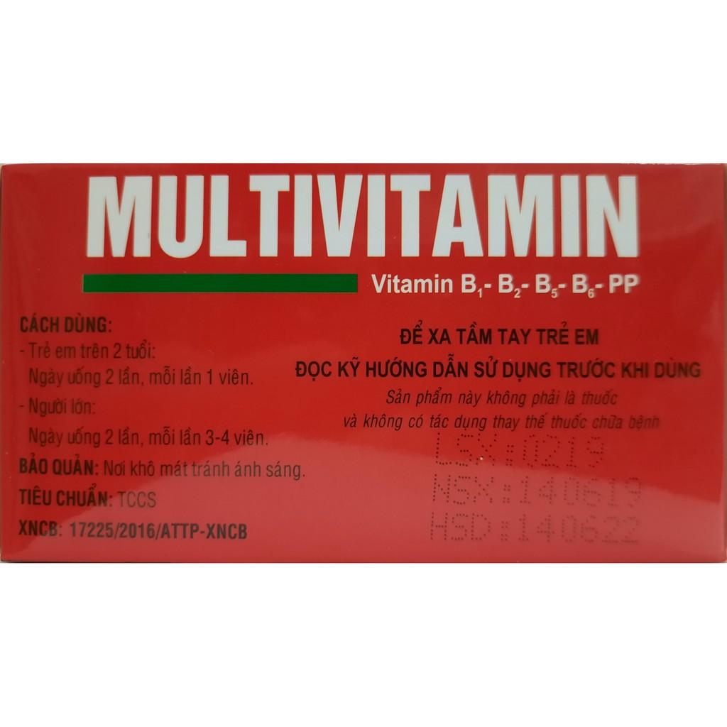 Vitamin tổng hợp - Multivitamin Đại Uy (Hộp 10 vỉ x 10 viên)