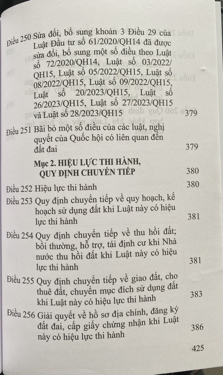 Luật  Đất Đai Năm 2024