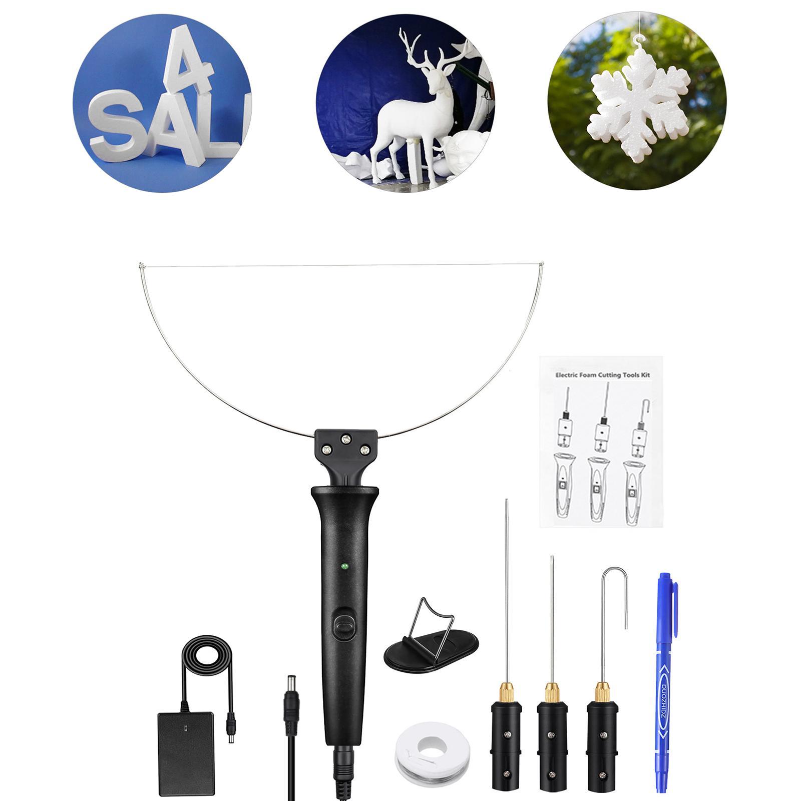 9 Pieces Set Hot Wire Foam Cutter Polyethylene Carving Cutter Set