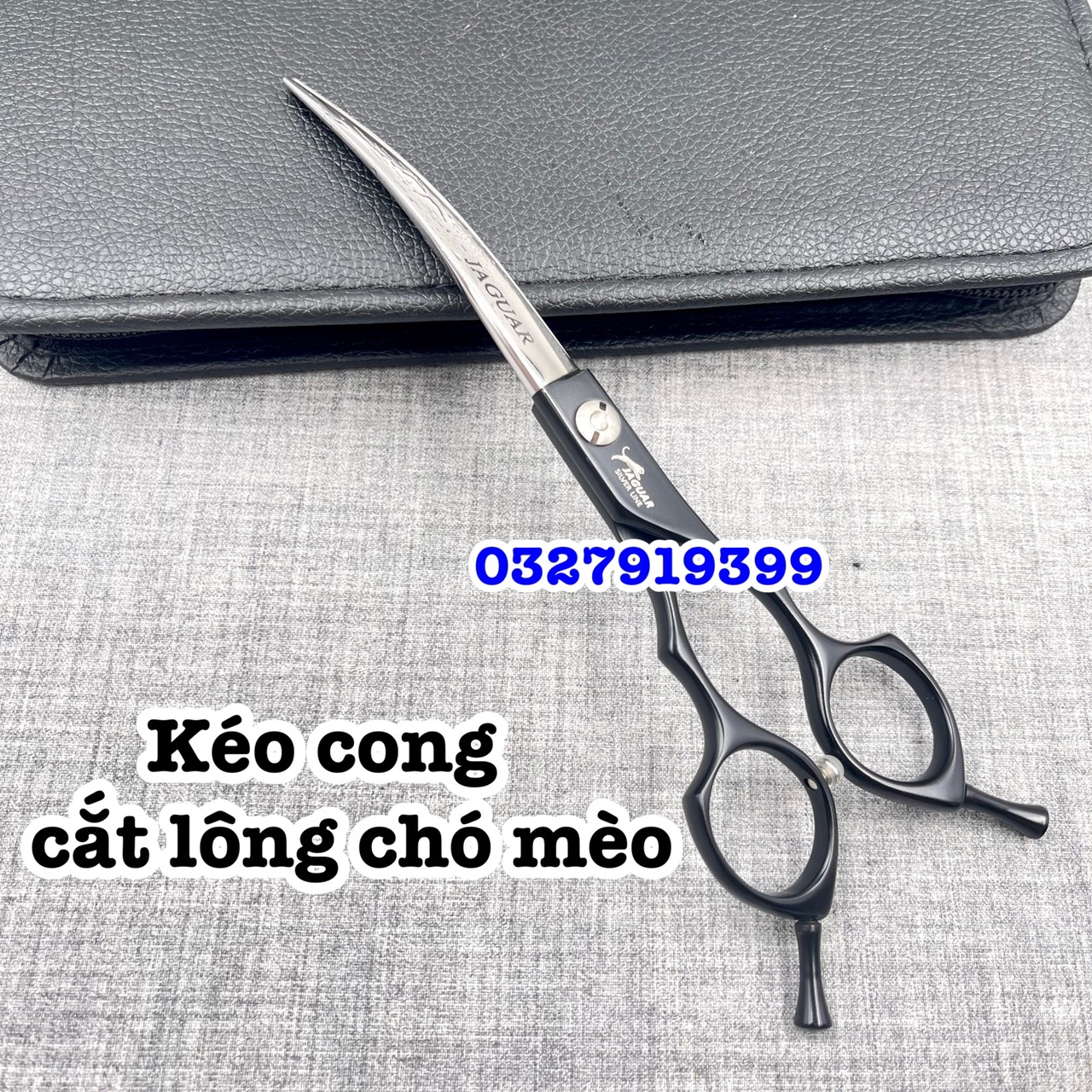 Kéo cong cắt tỉa lông chó mèo cao cấp JAGUAR 6.0