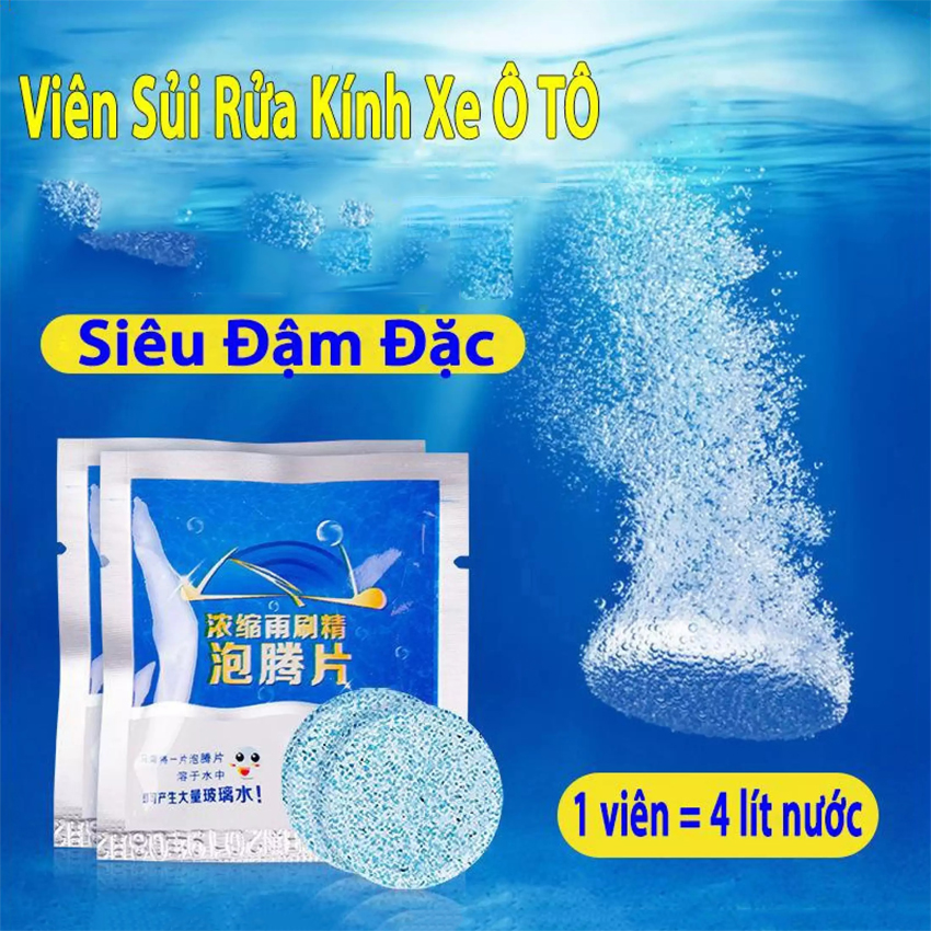 Viên Sủi Rửa Kính Đa Năng, Tiện Lợi, Viên Sủi Rửa Kính Lái Ôtô, Sử Dụng Dễ Dàng, An Toàn Cho Sức Khỏe