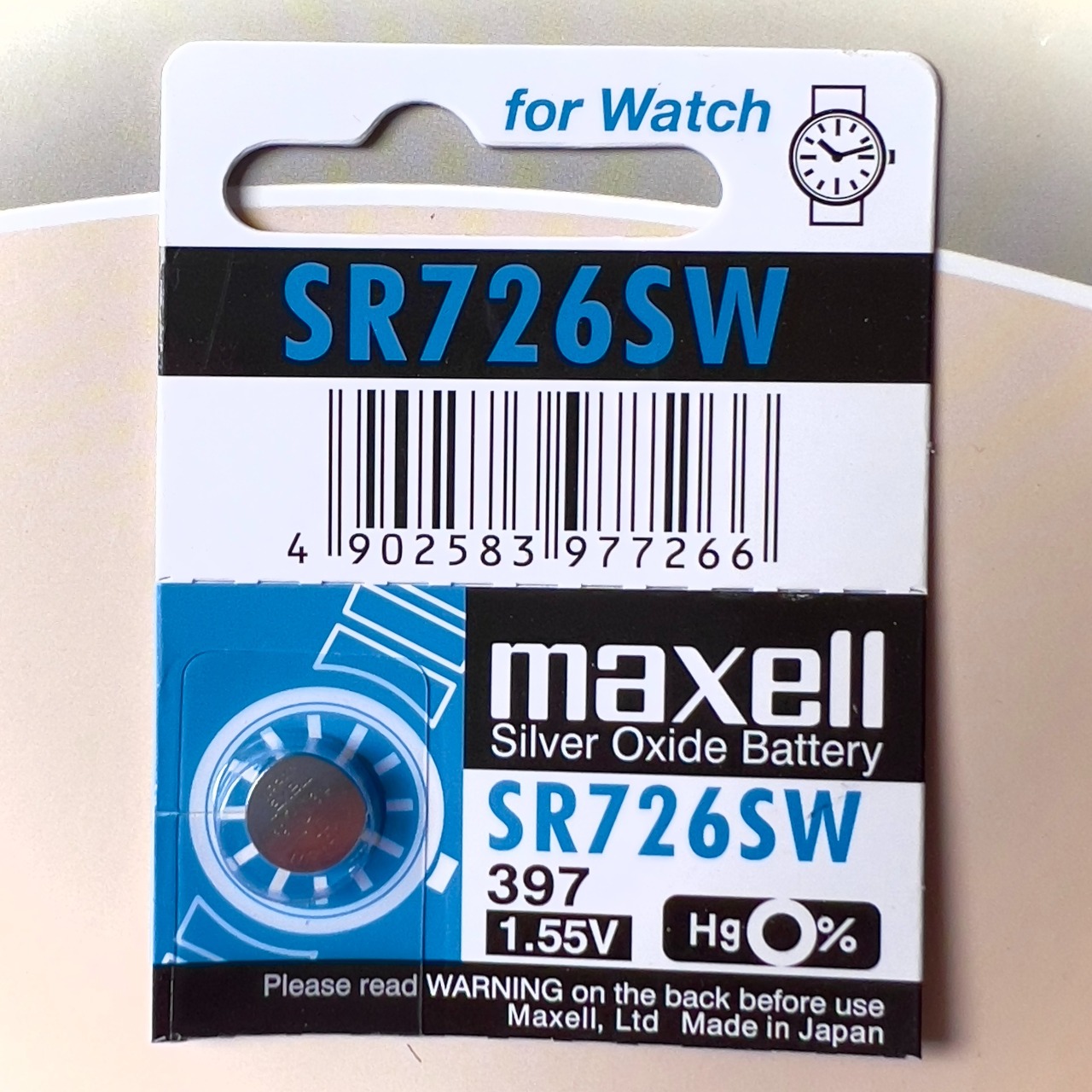 Pin Maxell Nhật Bản SR726SW / 397 Hàng Chính Hãng Made in Japan