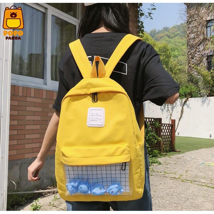 Balo đi học GIRL CATS dễ thương cho nữ PopoPanda BL003