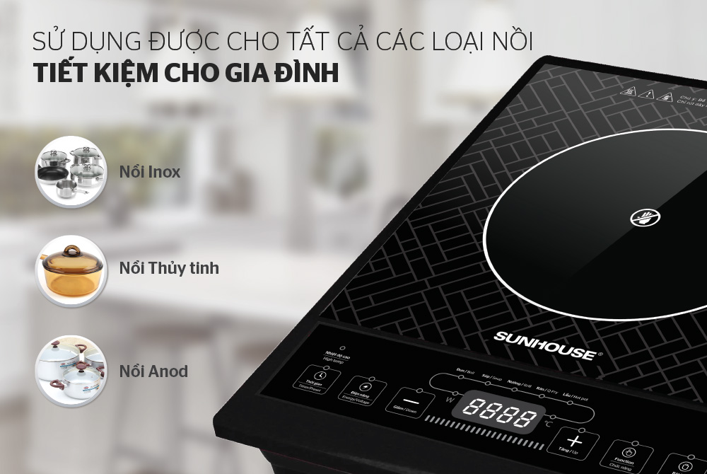 Bếp hồng ngoại cơ Sunhouse SHD6011 - Tặng kèm vỉ nướng -