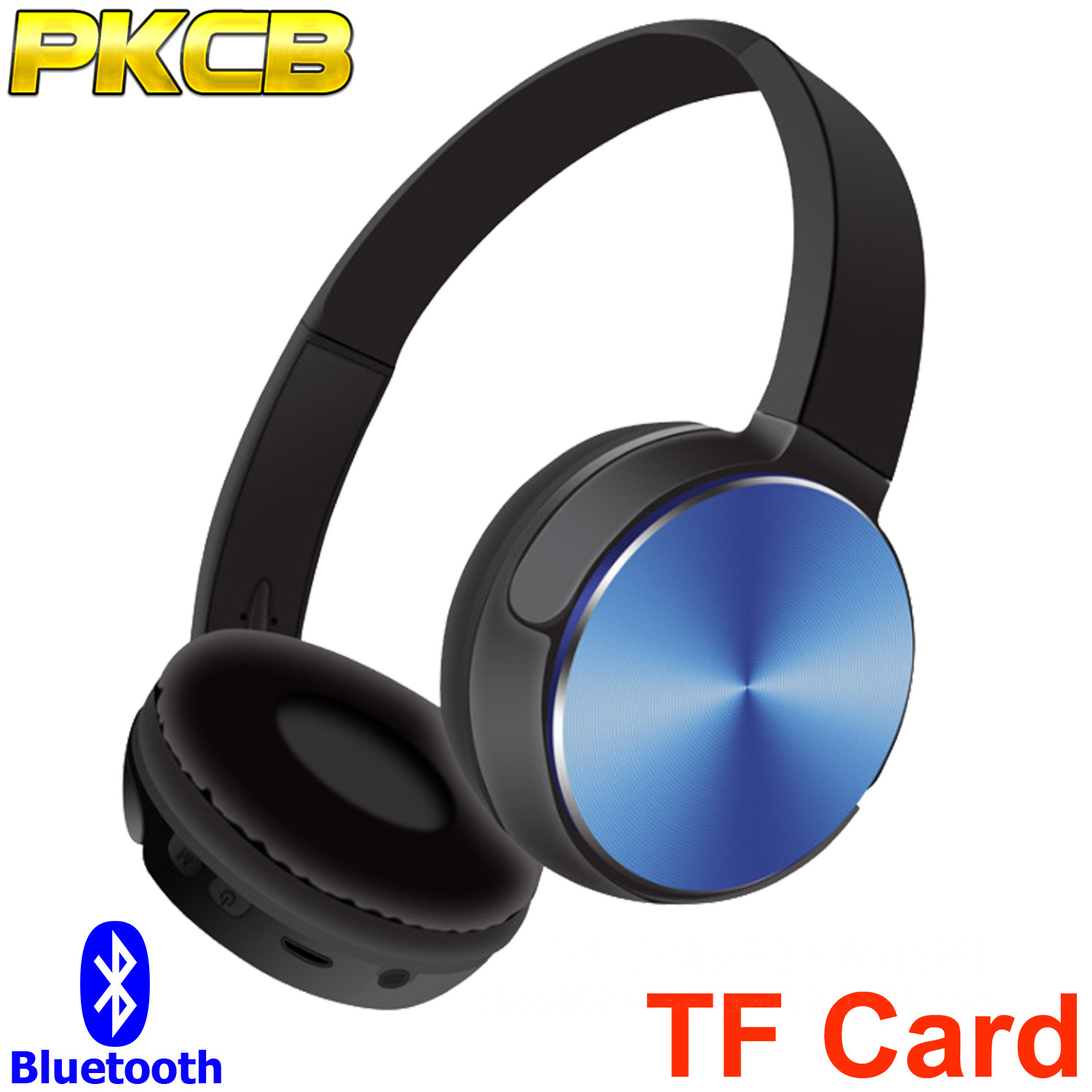 Tai nghe chụp tai Bluetooth onear headphone Xanh PF152 3 trong 1