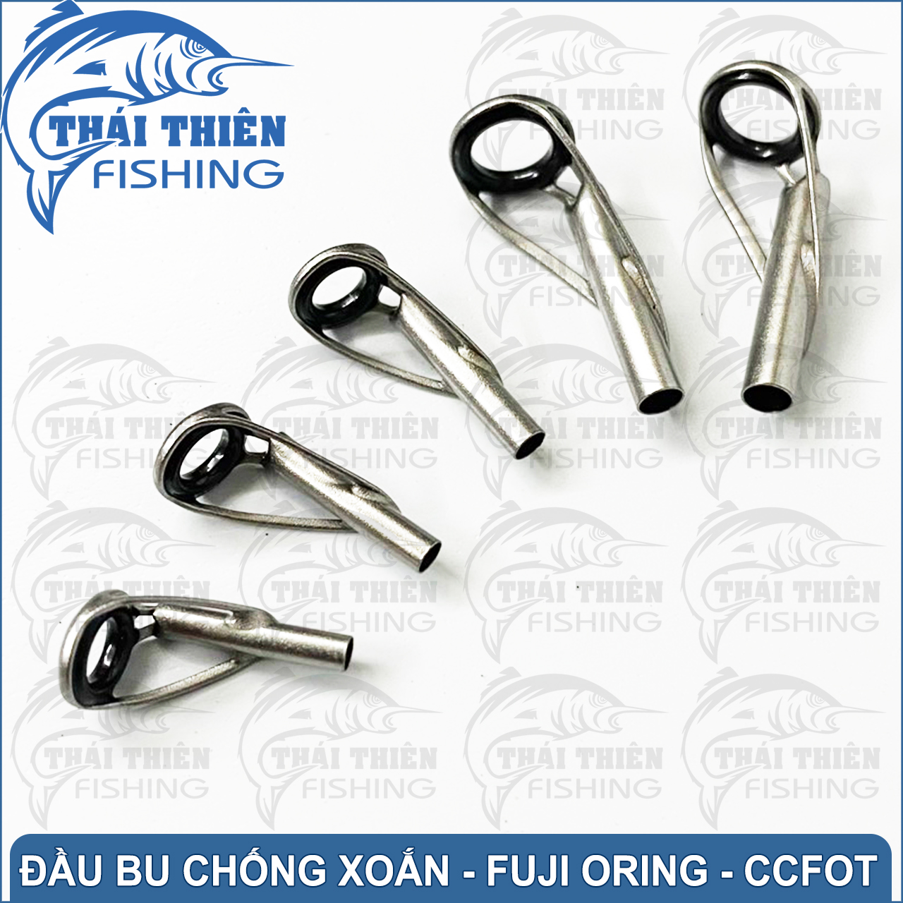 Đầu Bu Fuji Oring CCFOT Chống Xoắn Cao Cấp Dùng Cho Cần Câu Lure, Cần Máy Câu Ngâm