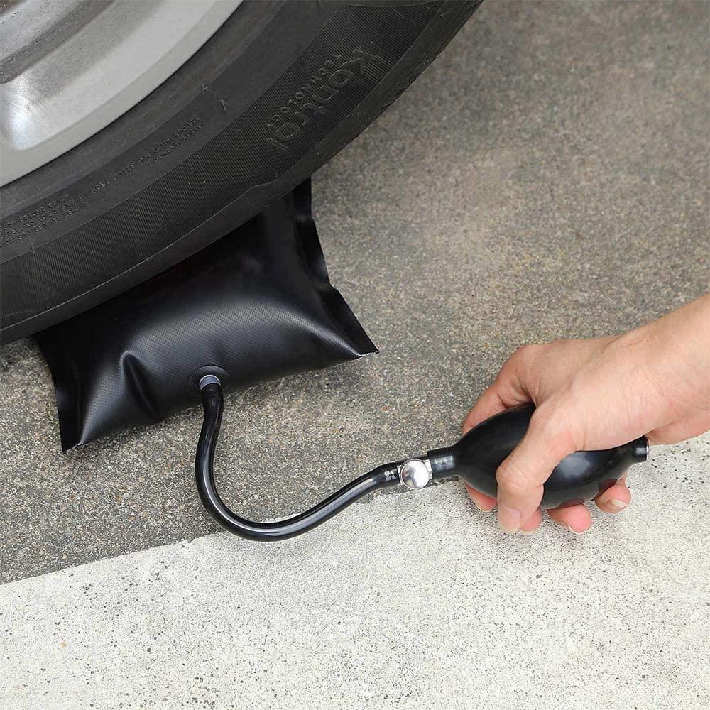 Đệm Nâng, 2 Chiếc Đệm Bơm Hơi Bơm Hơi Công Cụ TPU Phụ Kiện Tự Động Hỗ Trợ Đệm Hơi Cho Cửa Cửa Sổ Nội Thất Tủ Lạnh Màu Đen