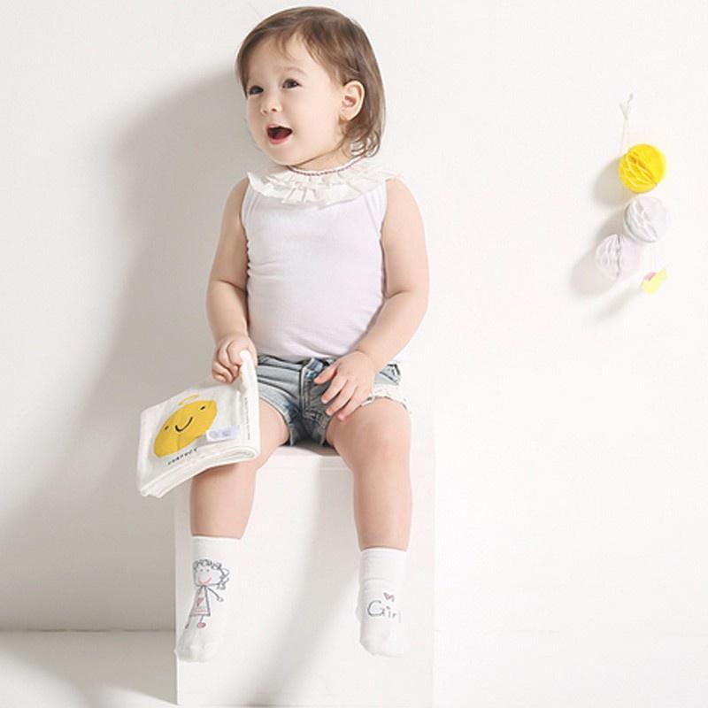 Tất cotton kiểu hoạt hình xinh xắn đáng yêu cho bé 0-36 tháng tuổi