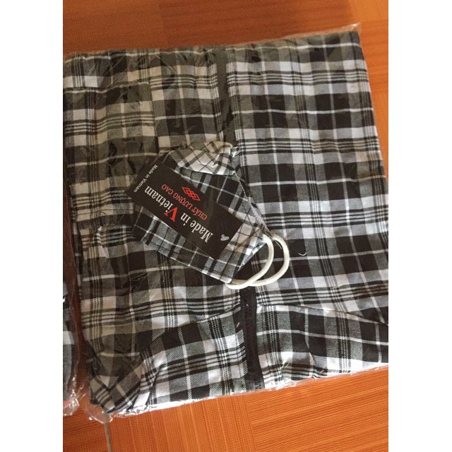 Áo khoác chống nắng 2 lớp kẻ caro nam