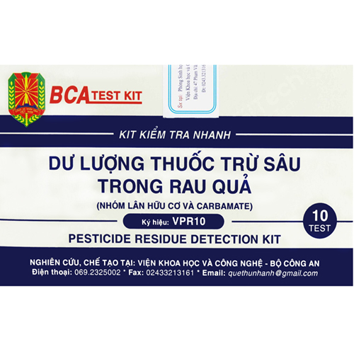 Kit Kiểm Tra Nhanh Dư Lượng Thuốc Trừ Sâu Trong Rau Quả VPR10