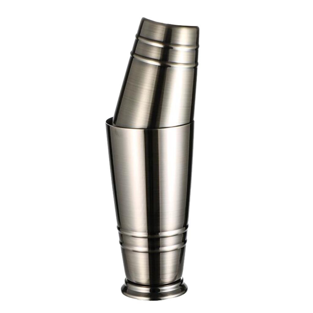 Cocktail  Two-Piece Pro Boston Shaker Martini Drink Shaker Silvery