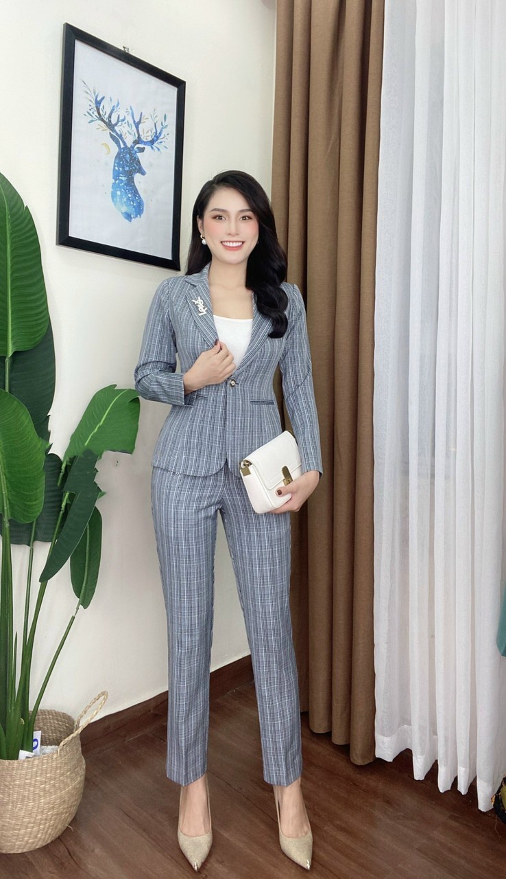 Vest Bộ Nữ Sọc Thời Trang Nữ Công SỞ