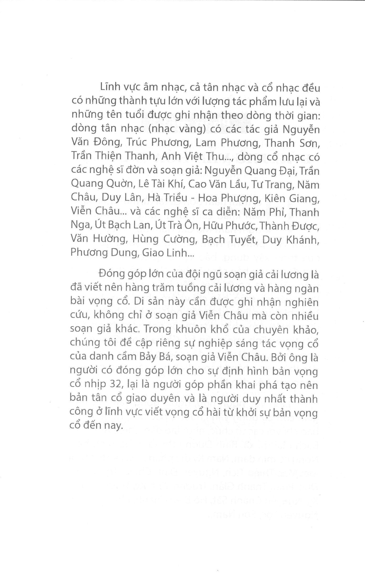 Soạn giả Viễn Châu – Tác giả và tác phẩm vọng cổ