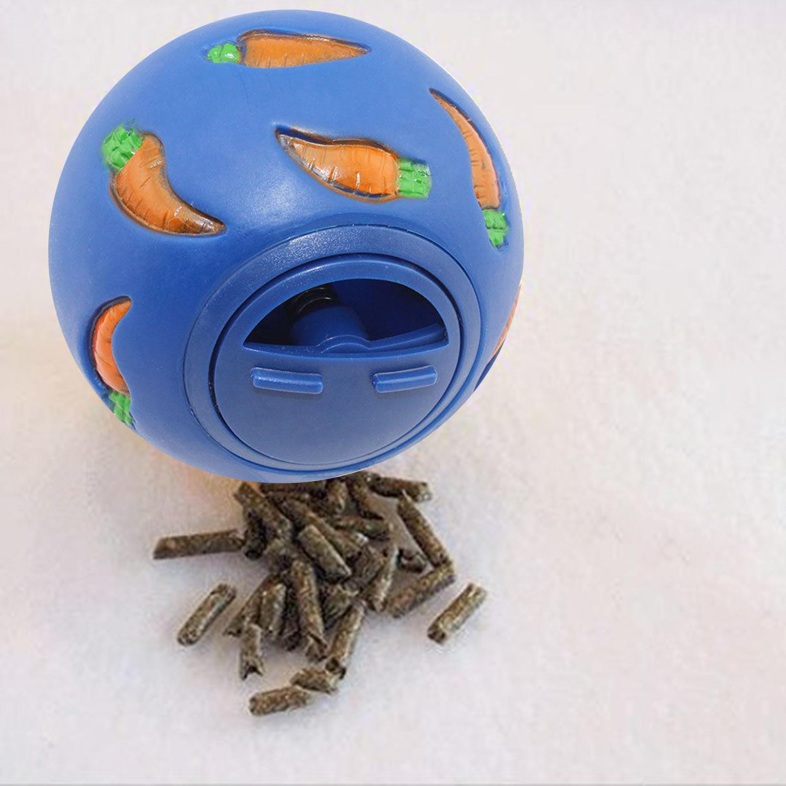 Bunny Treat Ball Snack Toy Ball Pet Slow Feeder Dog Interactive Toy Physical and Mental Exercise Feeding Guinea Pig Chinchilla Dog