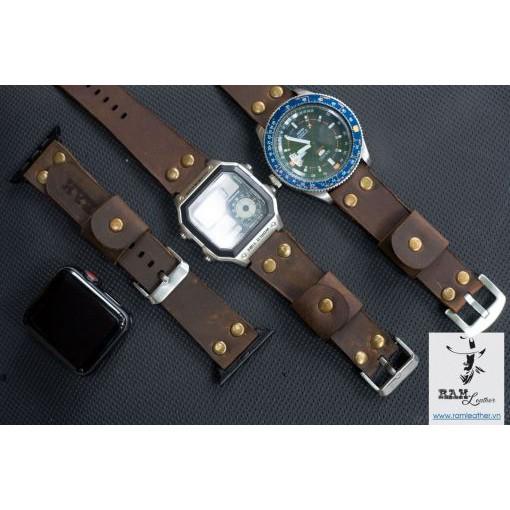 DÂY CASIO AE1200 PHI CÔNG (PILOT) DA SÁP NGỰA ĐIÊN CỰC CHẤT – RAM PILOT SÁP NGỰA – RAM LEATHER