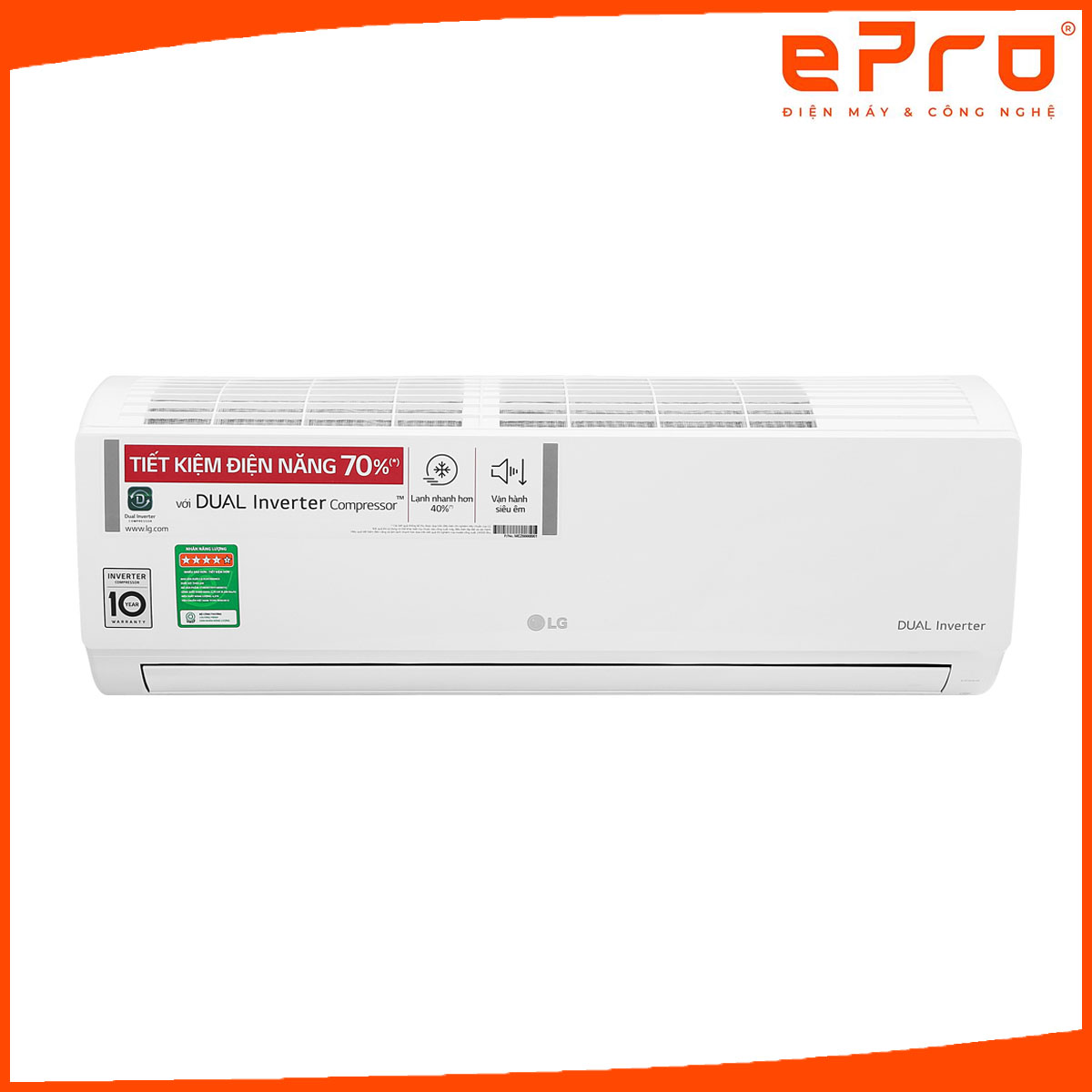 Máy lạnh LG Inverter 1 HP V10ENH1 - Hàng chính hãng - Giao HCM và 1 số tỉnh thành