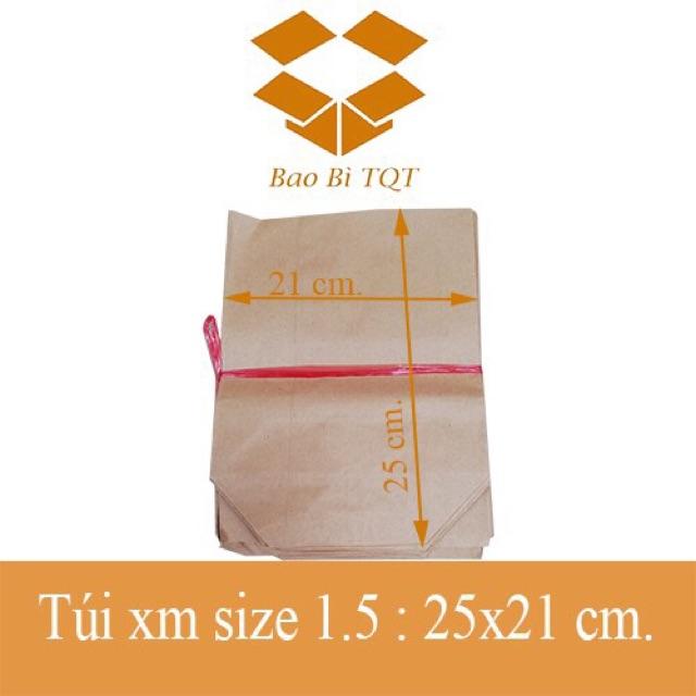 Combo 100 túi giấy xi măng các loại gói hàng tiêu chuẩn