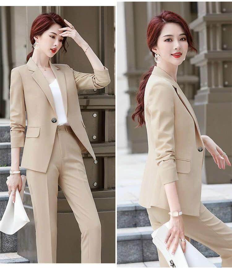 Set Nguyên Bộ Áo Vest Tay Dài + Quần Dài
