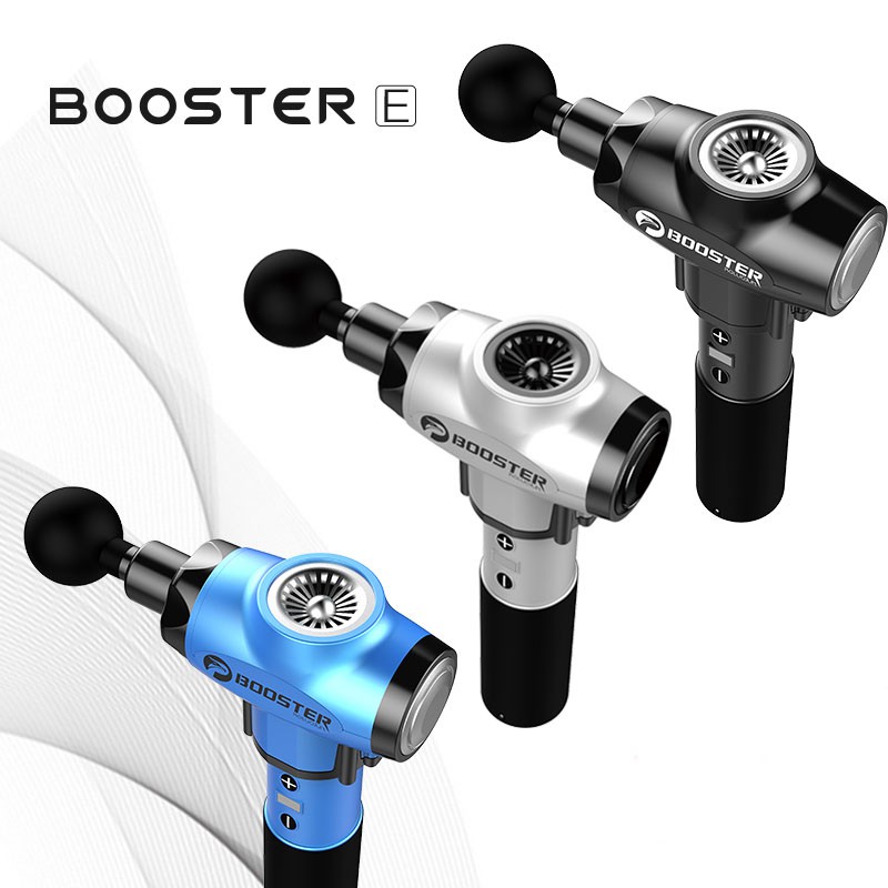 Máy massage cầm tay 9 tốc độ trị đau nhức giãn cơ Fascial Gun BOOSTER E - 135W, 6 đầu