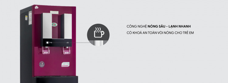 Máy lá»c nưá»c nóng lạnh CNC915UF