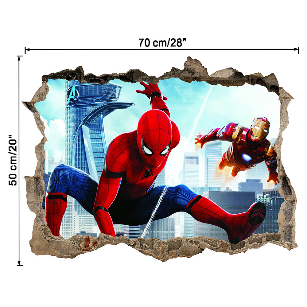 Decal Dán Tường Người Nhện Spider Man Siêu Anh Hùng Avengers mẫu 9