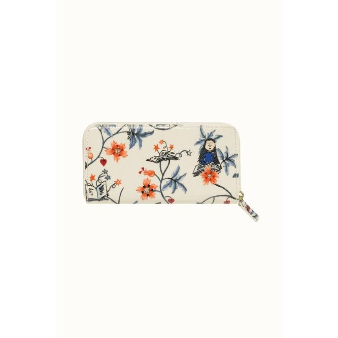 Cath Kidston - Ví nữ dài/Continental Zip Wallet - Firework Floral - Cream -1045970