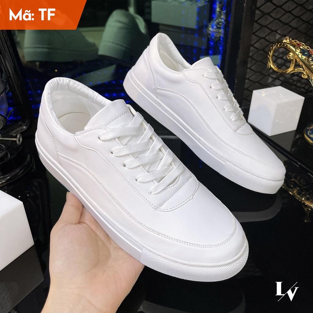 Giày Nam Trắng Thời Trang Cao Cấp - Giày Thể Thao Nam Sneaker Fashion In Black or White