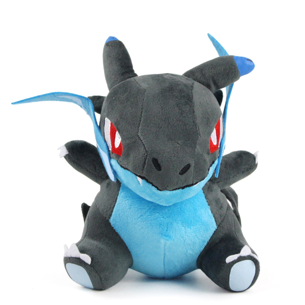 Gấu bông pokemon rồng lửa mega charizard x ngồi (18cm) hàng chính hãng pokemon cao cấp tặng kèm 1 móc khoá da pu đính đá như hình