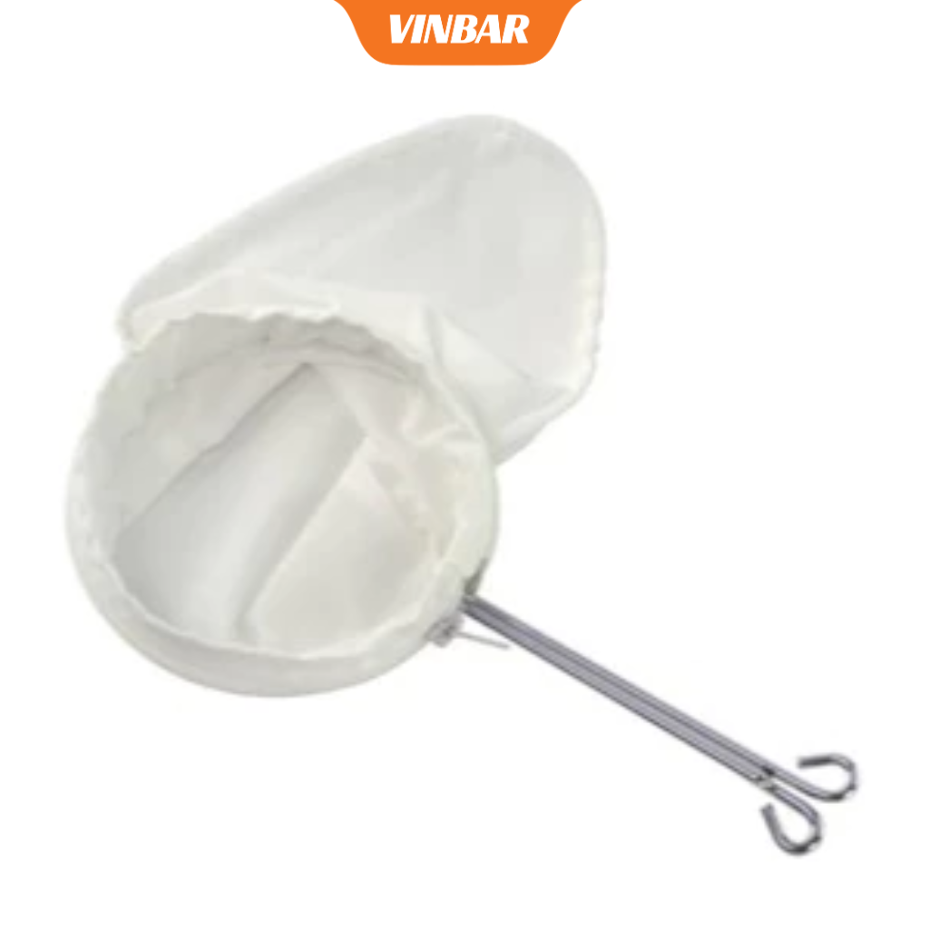 VỢT VÒNG INOX - ĐƯỜNG KÌNH 19.5CM ( DÙNG CHUNG TÚI VẢI LỌC TRÀ DÂY KÉO)