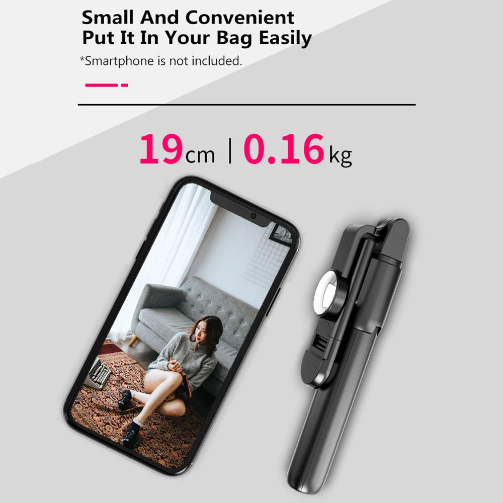 Gậy chụp ảnh tự sướng K10S Di động đa chức năng 3in1 5 phần có thể mở rộng có thể gập lại cho chân máy BT không dây