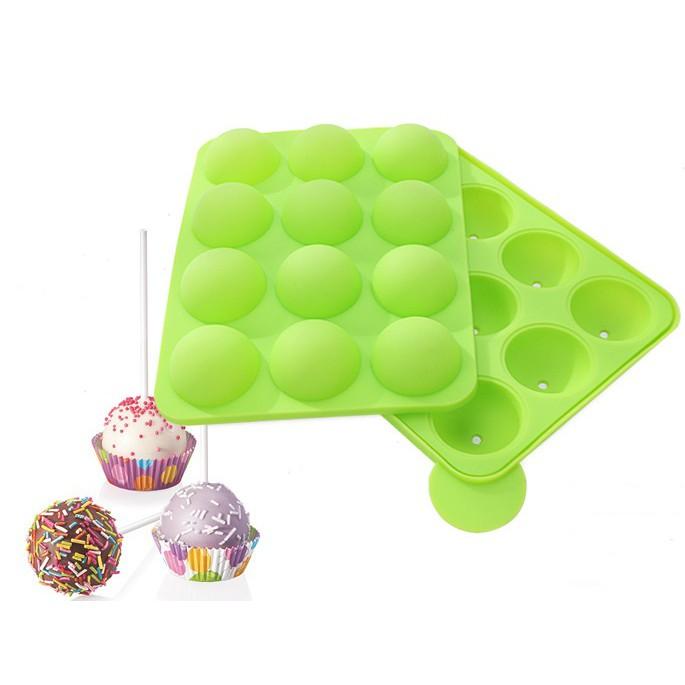 Khuôn silicon làm KẸO MÚT viên tròn hình khối - SILICONKEO02