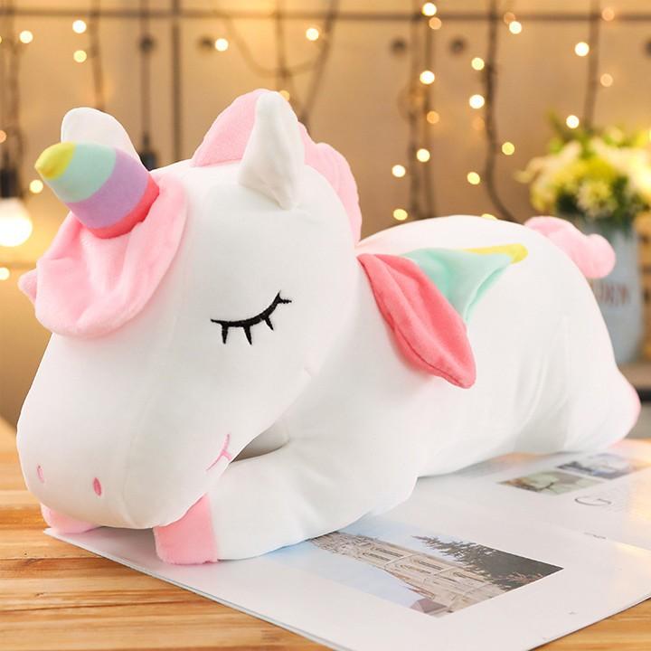 Gấu bông hình kỳ lân đáng yêu thú nhồi bông unicorn ngựa 1 sừng làm quà tặng siêu cưng