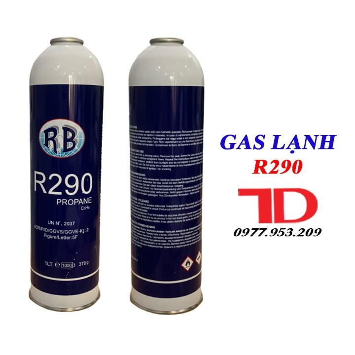 MÔI CHẤT LẠNH R290 MỚI, MÔI CHẤT LẠNH DÙNG CHO ĐIỀU HÒA R290, LON 370 GR