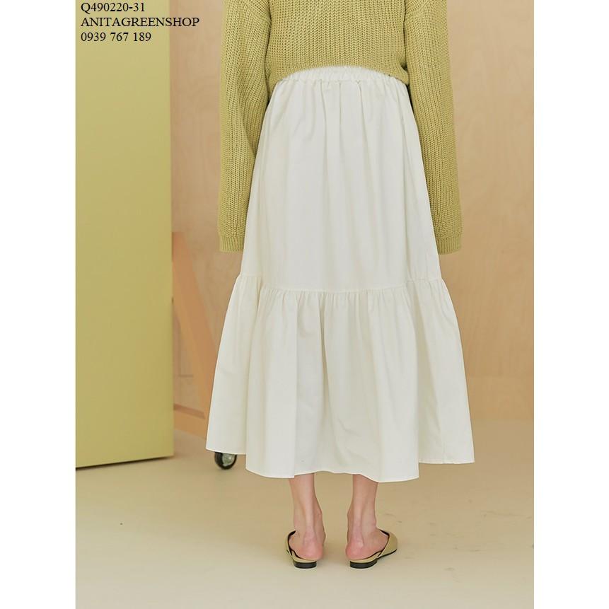 Q490220 CHÂN VÁY NỮ LƯNG THUN