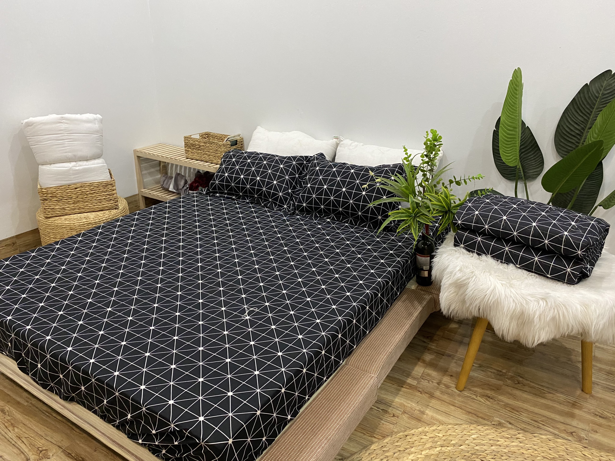 Bộ Chăn Ga Gối Hè Thu 5 Món CHM16