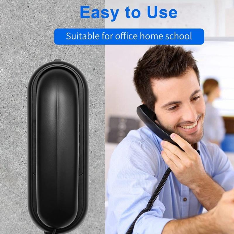 1 Điện Thoại Di Động Landline House Có Nút Lớn Và Số Màu Đen Cuối Cùng Cho Văn Phòng / Khách Sạn