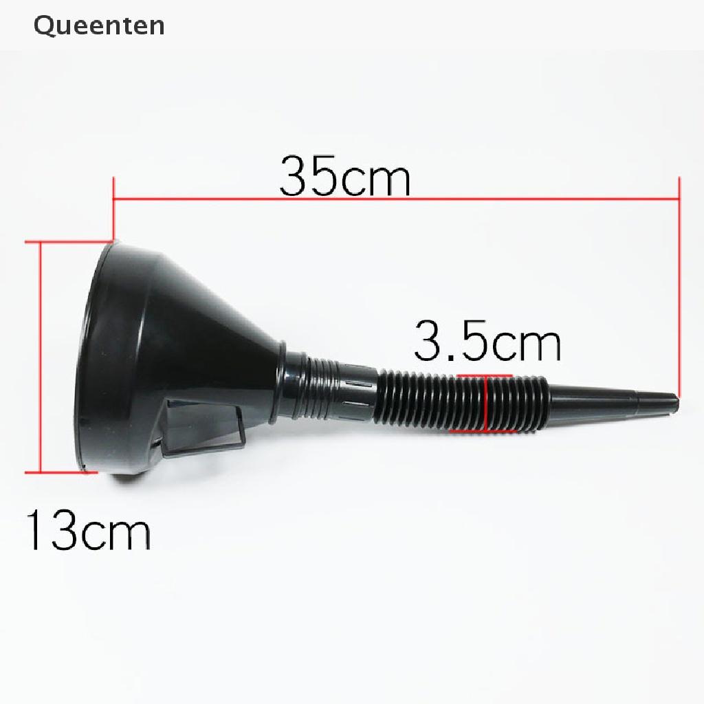 Queenten Universal Oiler Filter Funnel Car Truck Motorcycle With Spout Pipe Pour Diesel QT