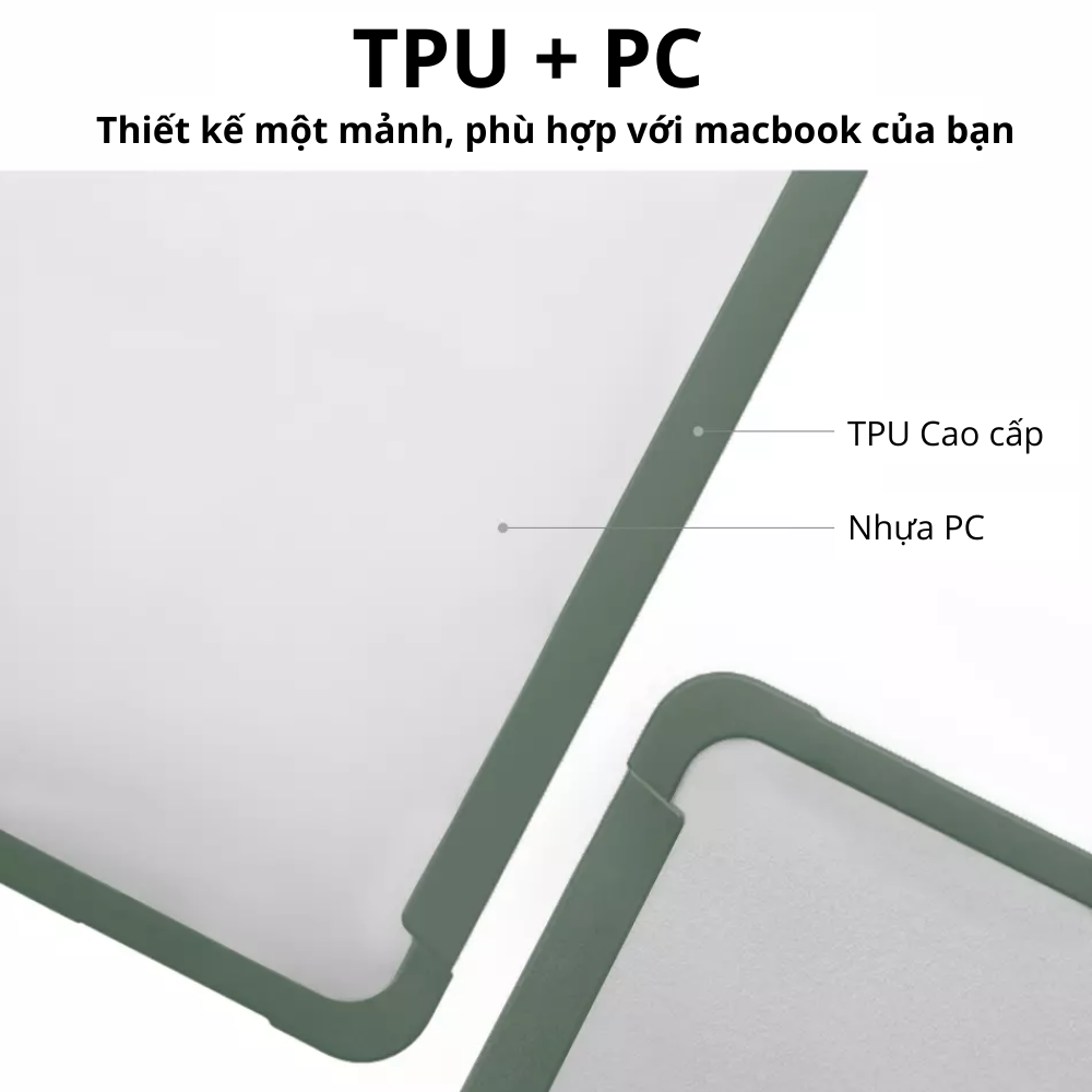 Ốp Cứng WIWU DUAL COLOR ISHIELD Dành Cho Macbook Chất Liệu PC Và TPU Chống Trầy Xước, Mài Mòn - Hàng Chính Hãng