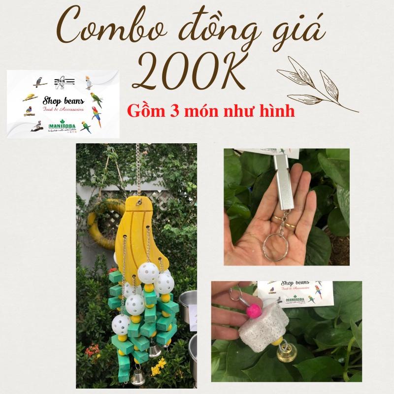 Combo đồng giá 200k đồ chơi cho vẹt