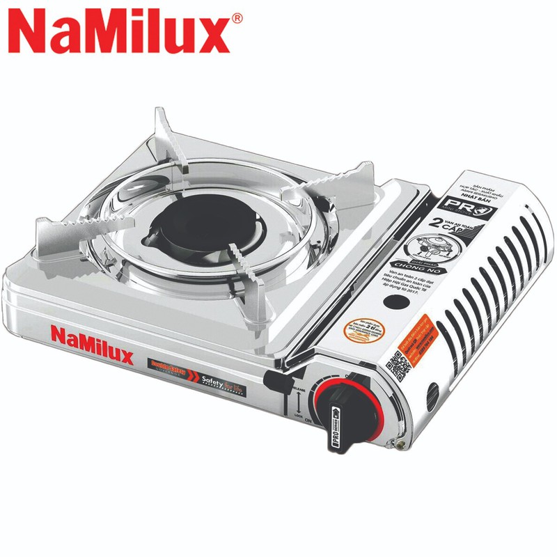 Bếp ga mini INOX Namilux 2S chống nổ PL2021AS chính hãng