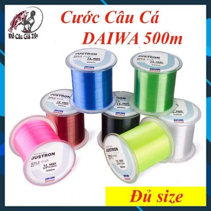 Cước Daiwa, Cước Câu Cá Daiwa Juston 500m Dây Câu Cá, Cước Làm Trục Thẻo Câu Đài