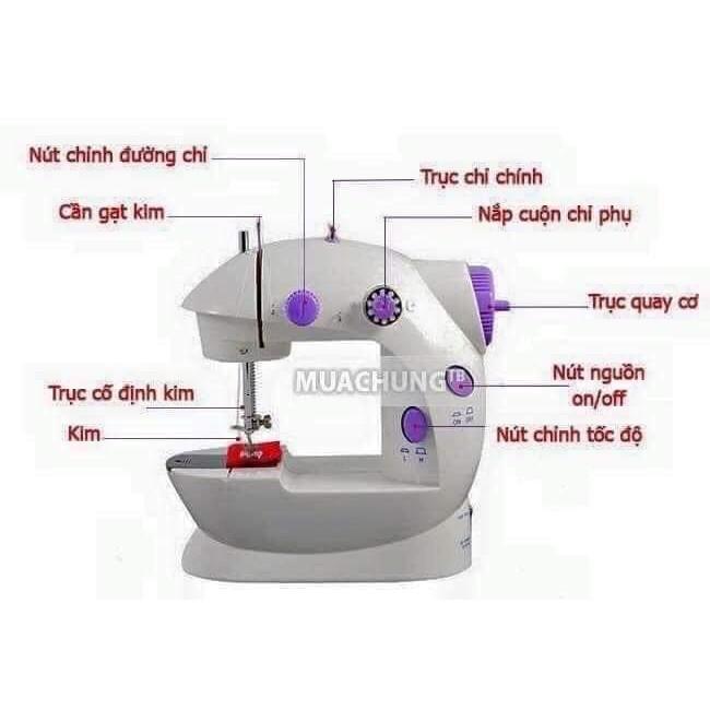 Máy May Mini Gia Đình CMD Cao Cấp Thế Hệ Mới Nhỏ Gọn,Tiện Dụng Khâu Cắt Chỉ Tự Động Liền Máy,Bảo Hành Đổi Trả