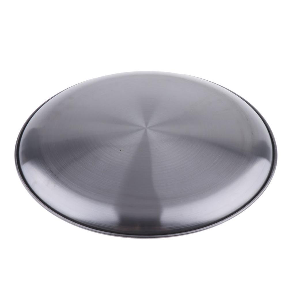 304 Stainless Steel Dinner Plate, Round Plates, 12-inches -