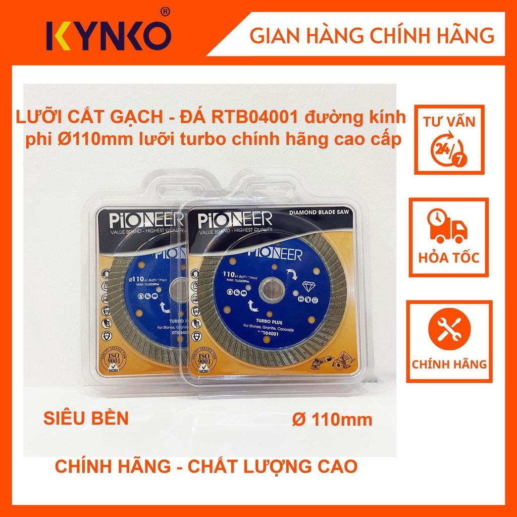 LƯỠI CẮT GẠCH - ĐÁ RTB04001 đường kính phi Ø110mm lưỡi turbo chính hãng cao cấp