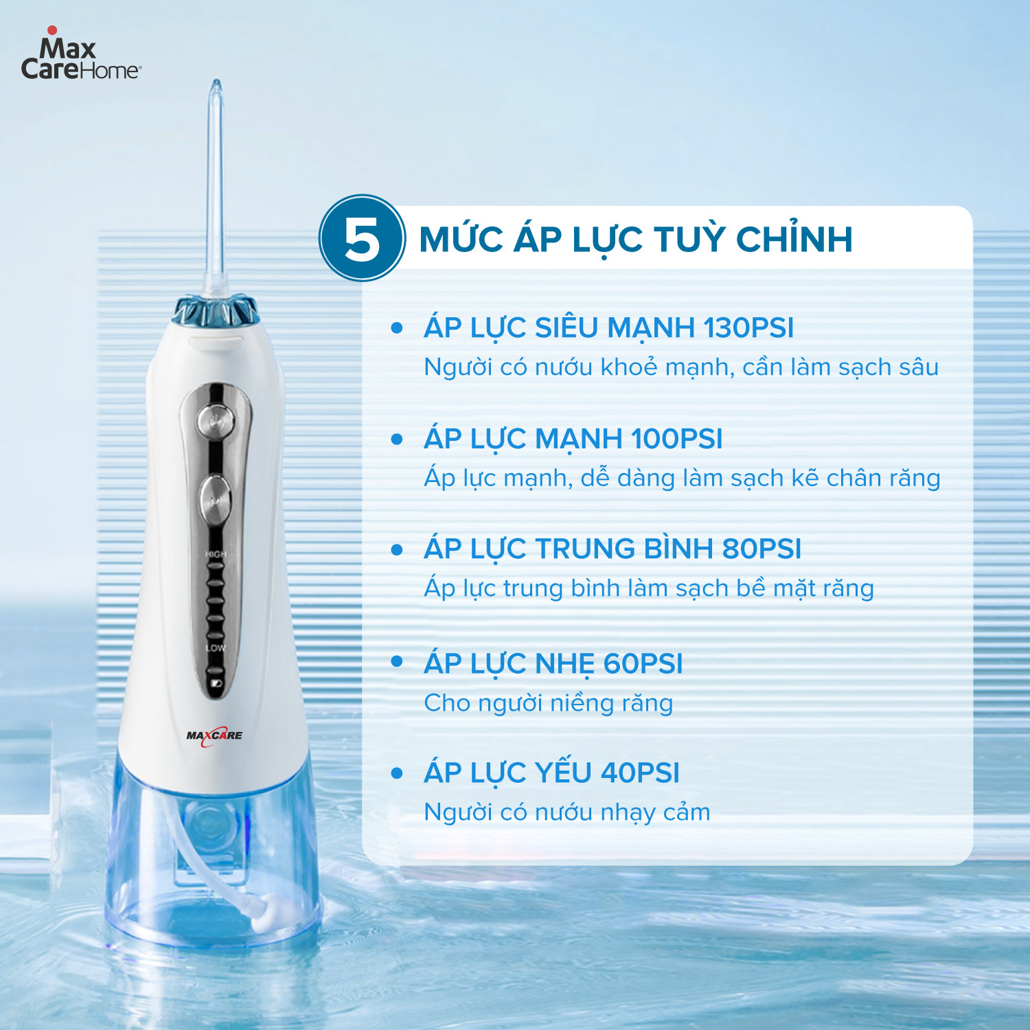 Máy tăm nước cầm tay Maxcare M1Pro