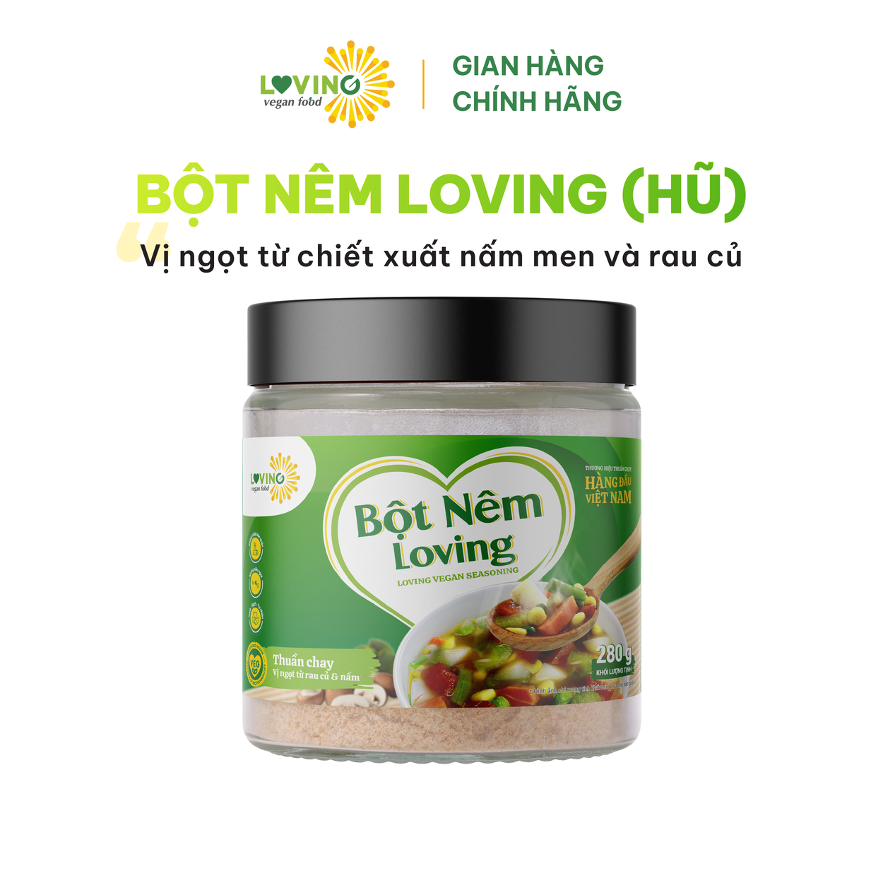 Bột Nêm Loving Thuần Chay hũ 280gram