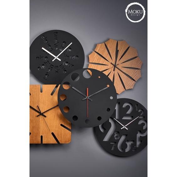 20 MẪU ĐỒNG HỒ - Đồng hồ Gỗ treo tường chất liệu gỗ máy kim thiết kế in theo yêu cầu trang trí nhà và quán café*1