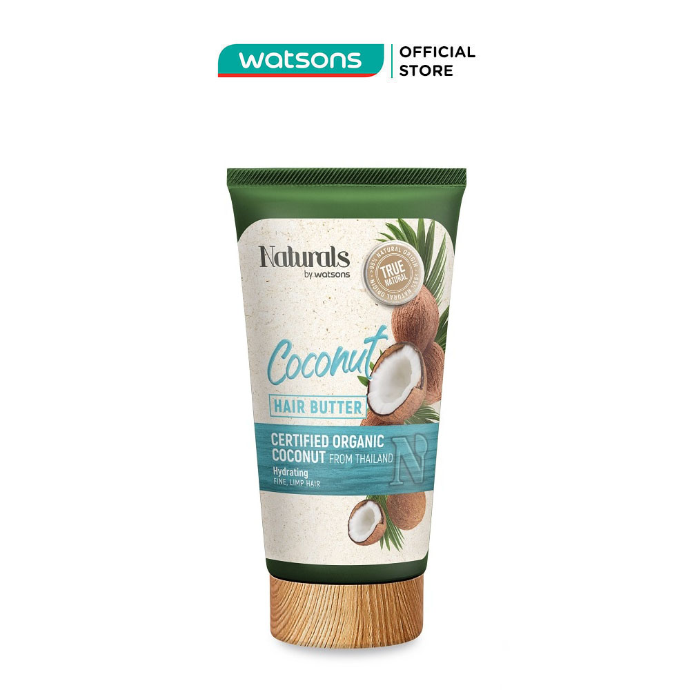 Kem Ủ Tóc Naturals By Watsons Coconut Hair Butter Chiết Xuất Dừa Và Bơ Hạt Mỡ 150ml